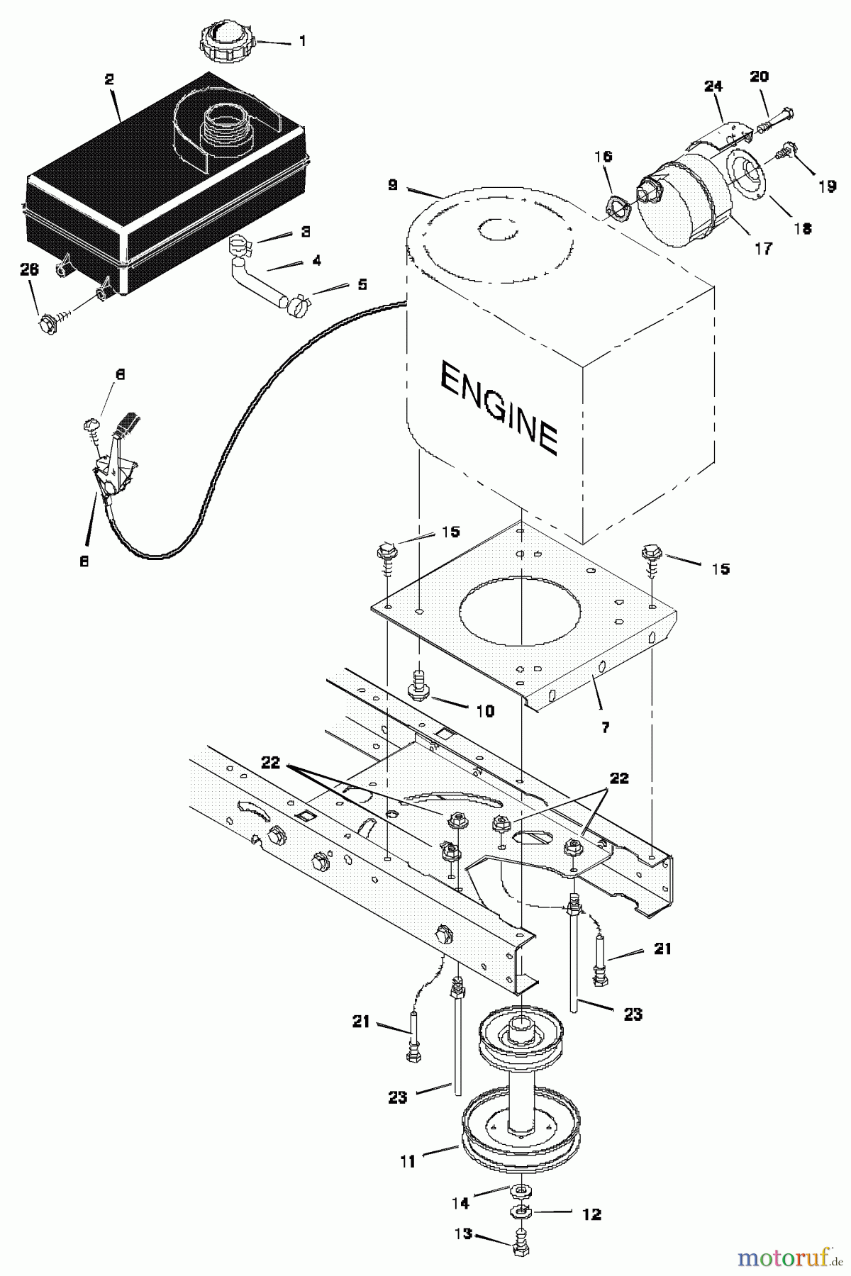  Murray Rasen- und Gartentraktoren 38500x192B - B&S/Murray 38