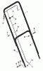 Murray 20103x99A - B&S/ 20" Walk-Behind Mower (1997) (AAFES) Ersatzteile Handle Assembly