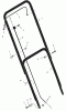 Murray 20103x35A - B&S/ 20" Walk-Behind Mower (1997) (Western Auto) Ersatzteile Handle Assembly