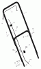 Murray 20104C - 20" Walk-Behind Mower (2001) Ersatzteile Handle Assembly