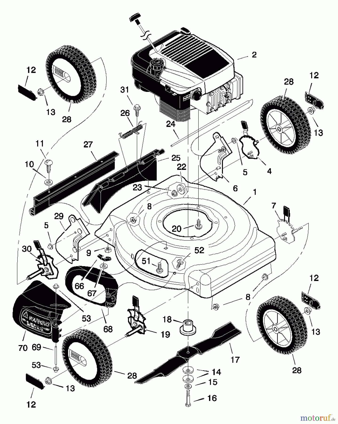  Murray Rasenmäher 20406x8B - Scotts 20