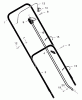 Murray 20406x92A - B&S/ 20" Walk-Behind Mower (1998) (Walmart) Ersatzteile Handle Assembly