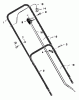 Murray 20408x4A - 20" Walk-Behind Mower (1997) Ersatzteile Handle Assembly