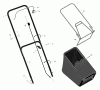 Murray 20415x31B - Scotts 20" Walk-Behind Mower (2000) (Home Depot) Ersatzteile Handle & Bag Assembly