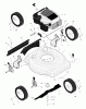 Murray 20415x8D - Scotts 20" Walk-Behind Mower (2001) (Home Depot) Ersatzteile Mower Housing Assembly