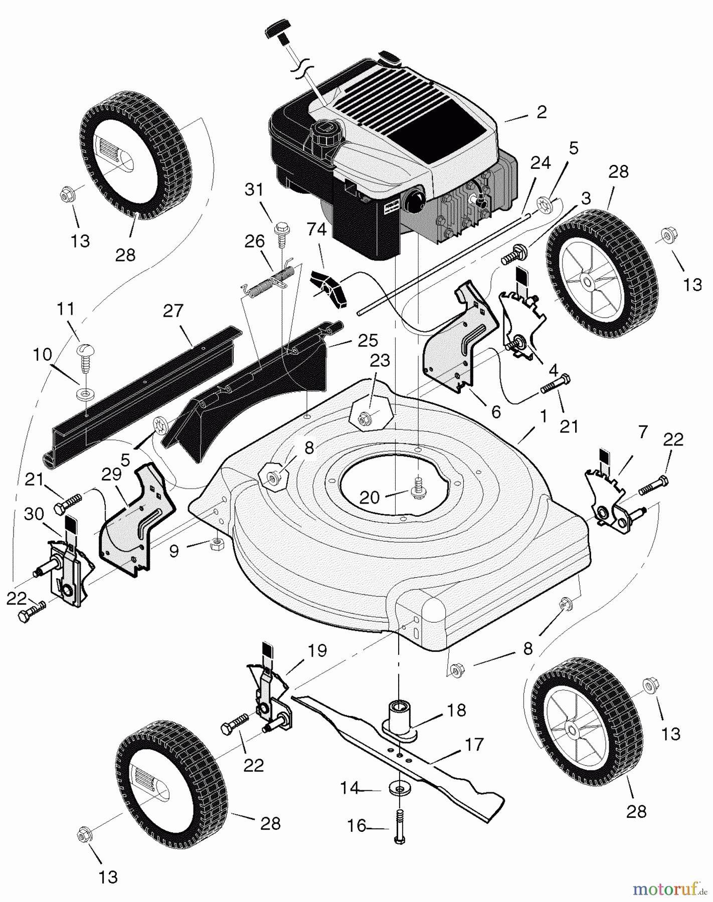 Murray Rasenmäher 204210x8F - Scotts 20