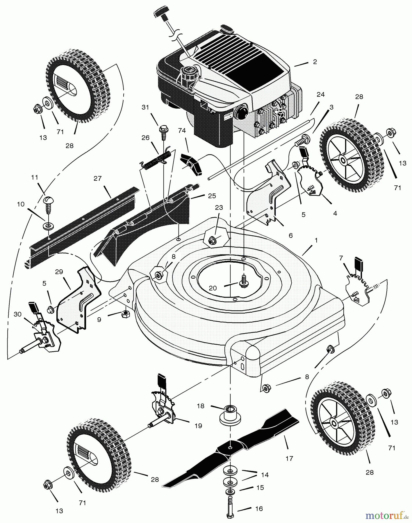 Murray Rasenmäher 20425x92D - B&S/Murray 20