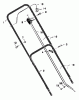 Murray 20455A - 20" Walk-Behind Mower (1997) Ersatzteile Handle Assembly