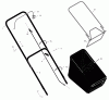 Murray 20465x31A - Scotts 20" Walk-Behind Mower (1999) (Home Depot) Ersatzteile Handle And Bag Assembly