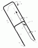 Murray 20465x92B - B&S/ 20" Walk-Behind Mower (2000) (Walmart) Ersatzteile Handle Assembly