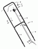 Murray 20506x192A - B&S/ 20" Walk-Behind Mower (1997) (Walmart) Ersatzteile Handle Assembly