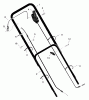 Murray 20606B - 20" Walk-Behind Mower (1998) Ersatzteile Handle Assembly