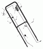 Murray 206110x99A - B&S/ 20" Walk-Behind Mower (2002) (AAFES) Ersatzteile Handle Assembly