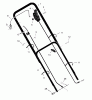 Murray 20615x8B - Scotts 20" Walk-Behind Mower (1999) (Home Depot) Ersatzteile Handle Assembly