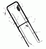Murray 20615x92A - B&S/ 20" Walk-Behind Mower (1999) (Walmart) Ersatzteile Handle Assembly