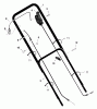 Murray 20647x89A - Yard King Performance 20" Walk-Behind Mower (1998) Ersatzteile Handle Assembly