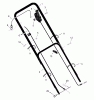 Murray 20665x8B - Scotts 20" Walk-Behind Mower (1999) (Home Depot) Ersatzteile Handle Assembly