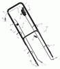 Murray 20665x8B - Scotts 20" Walk-Behind Mower (2000) (Home Depot) Ersatzteile Handle Assembly