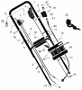 Murray 20706x92B - B&S/ 20" Walk-Behind Mower (1998) (Walmart) Ersatzteile Handle Assembly