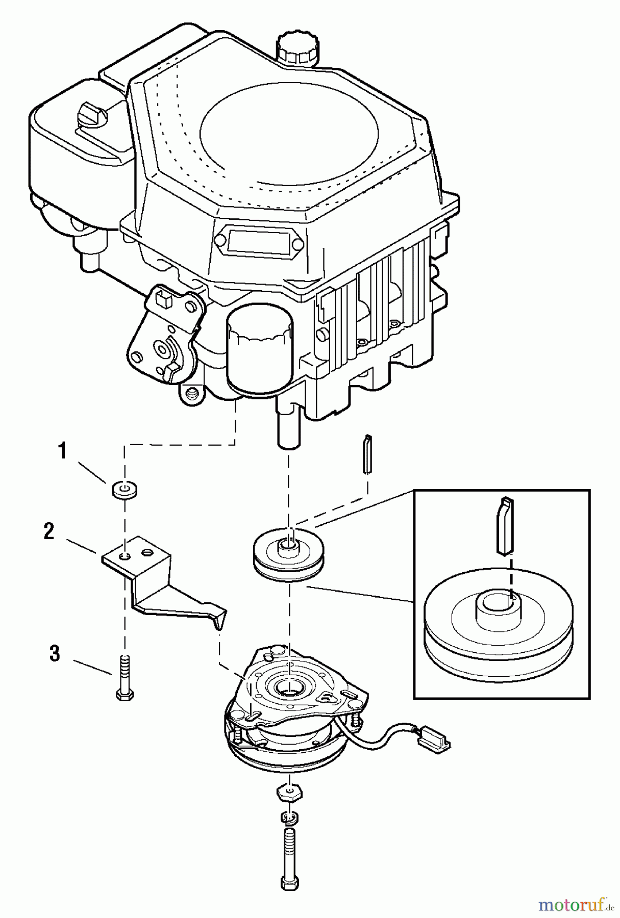  Murray Rasenmäherzubehör 1687195 - Murray PTO Clutch Anchor Kit (2004) PTO Clutch Anchor Kit (1687195)