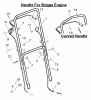 Murray 22211E - 22" Walk-Behind Mower (1996) Ersatzteile Handle Assembly