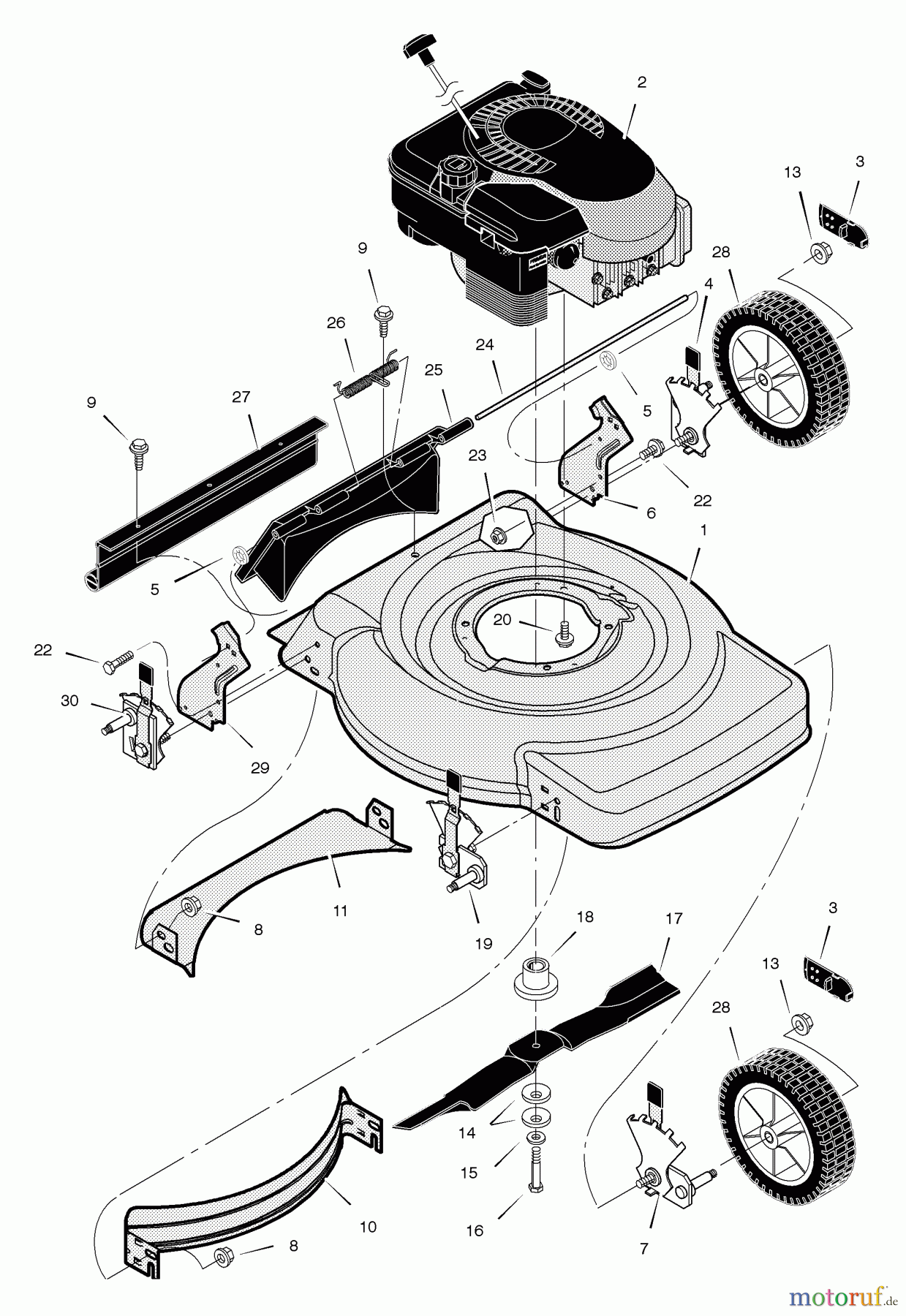Murray Rasenmäher 222210x24A - B&S/Murray 22