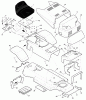Murray 387001x00A - 38" Lawn Tractor (2003) Ersatzteile Chassis & Hood