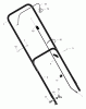 Murray 22265x8C - Scotts 22" Walk-Behind Mower (2001) (Home Depot) Ersatzteile Handle Assembly
