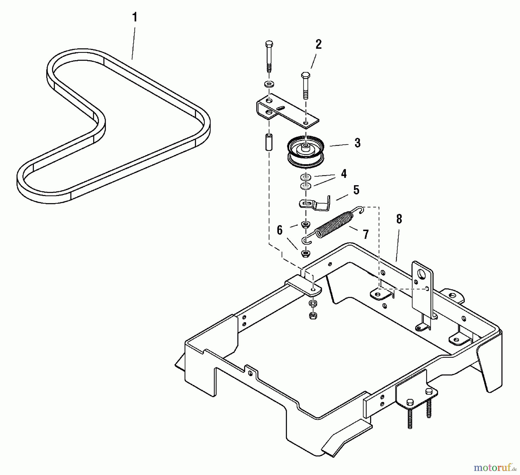 Murray Rasenmäherzubehör 1687225 - Murray Transmission Carrier Replacement Kit (2004) Transmission Carrier Replacement Kit (1687225)