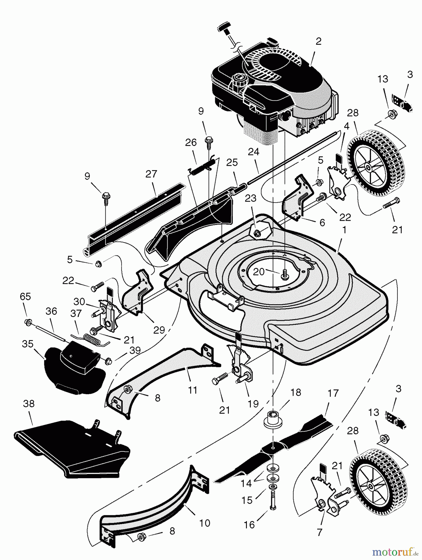 Murray Rasenmäher 22265x8J - Scotts 22