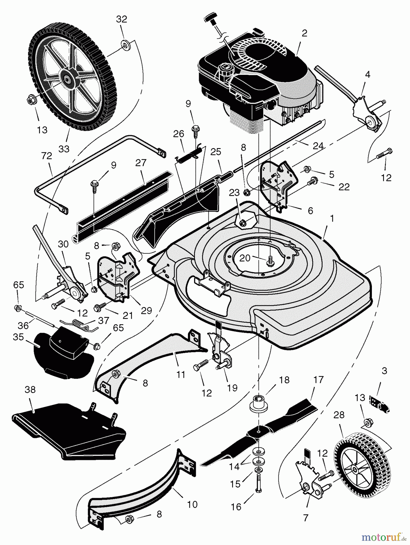 Murray Rasenmäher 22265x8J - Scotts 22