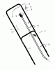 Murray 22277x91A - B&S/ 22" Walk-Behind Mower (1997) (Roses) Ersatzteile Handle Assembly
