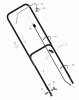 Murray 22315x8A - Scotts 22" Walk-Behind Mower (2000) (Home Depot) Ersatzteile Handle Assembly