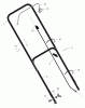 Murray 22315x8B - Scotts 22" Walk-Behind Mower (2000) (Home Depot) Ersatzteile Handle Assembly