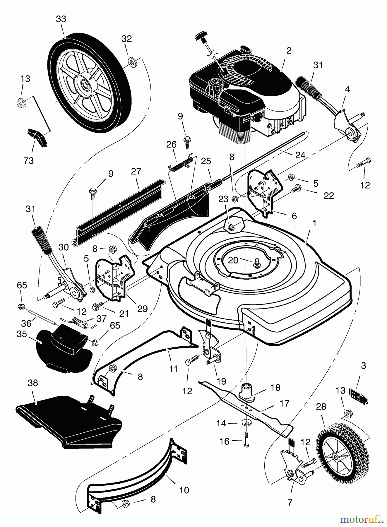 Murray Rasenmäher 223311x199A - B&S/Murray 22