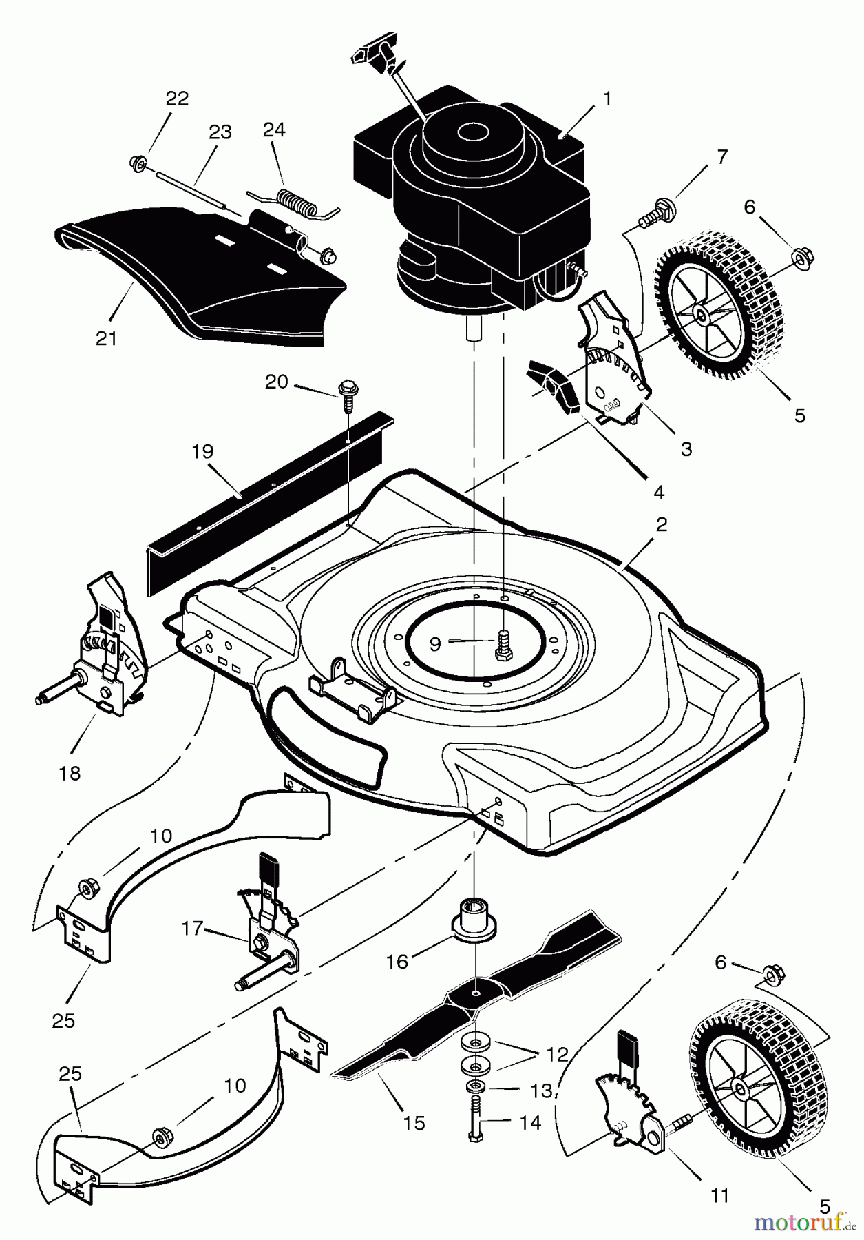 Murray Rasenmäher 22405x32A - B&S/Murray 22