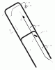 Murray 22405x83B - B&S/ 22" Walk-Behind Mower (2000) (Walmart) Ersatzteile Handle Assembly