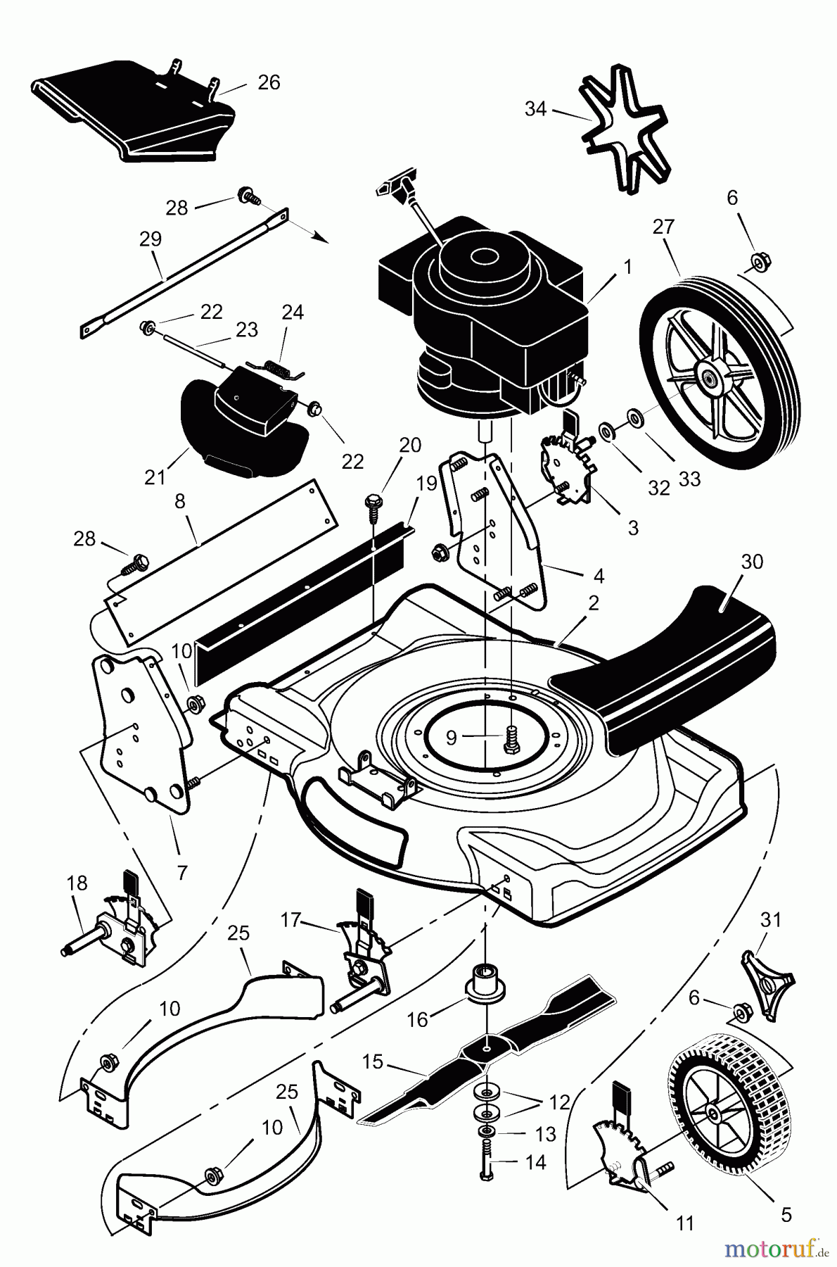 Murray Rasenmäher 22446x8B - Scotts 22