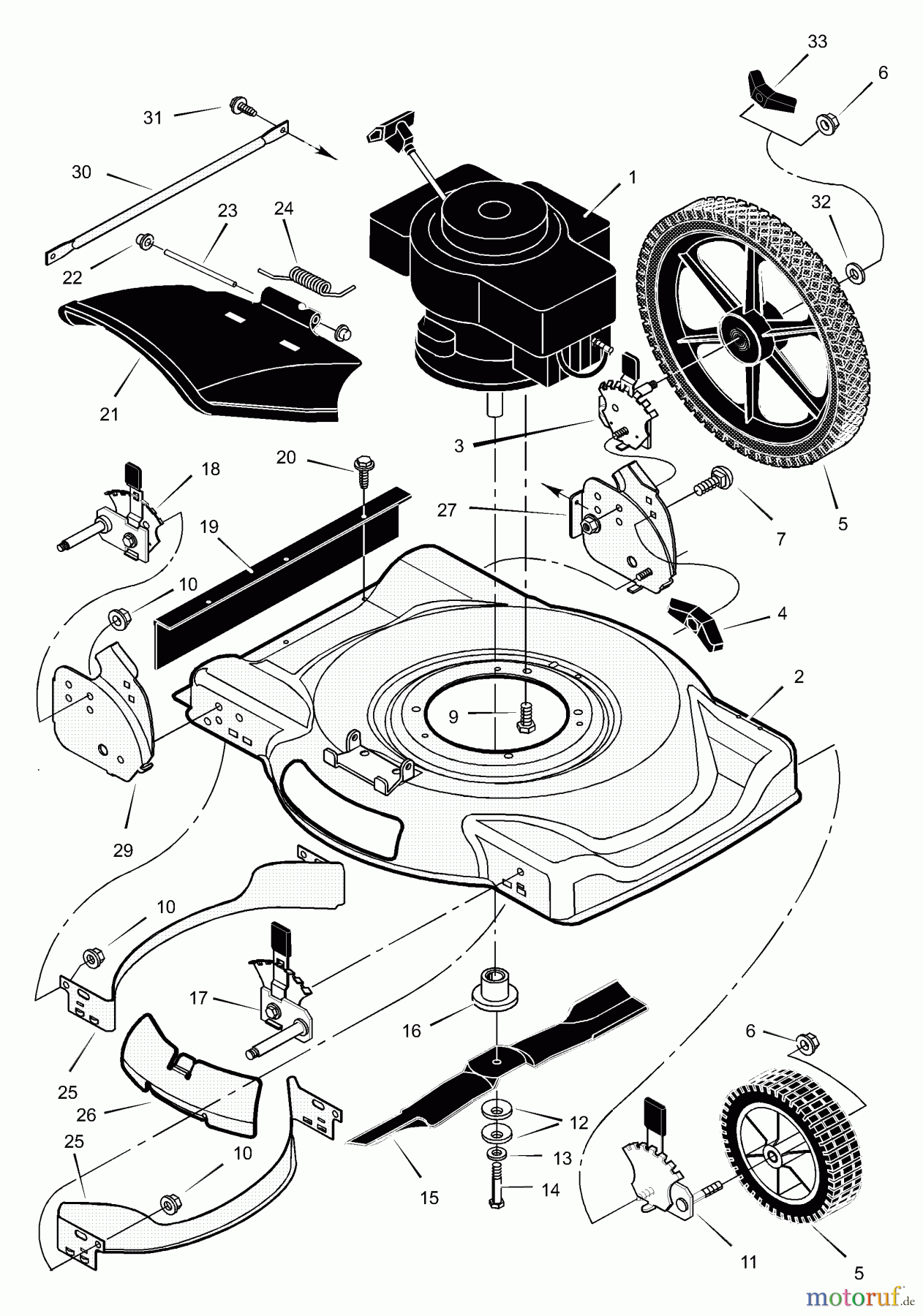 Murray Rasenmäher 225111x71A - B&S/Murray 22
