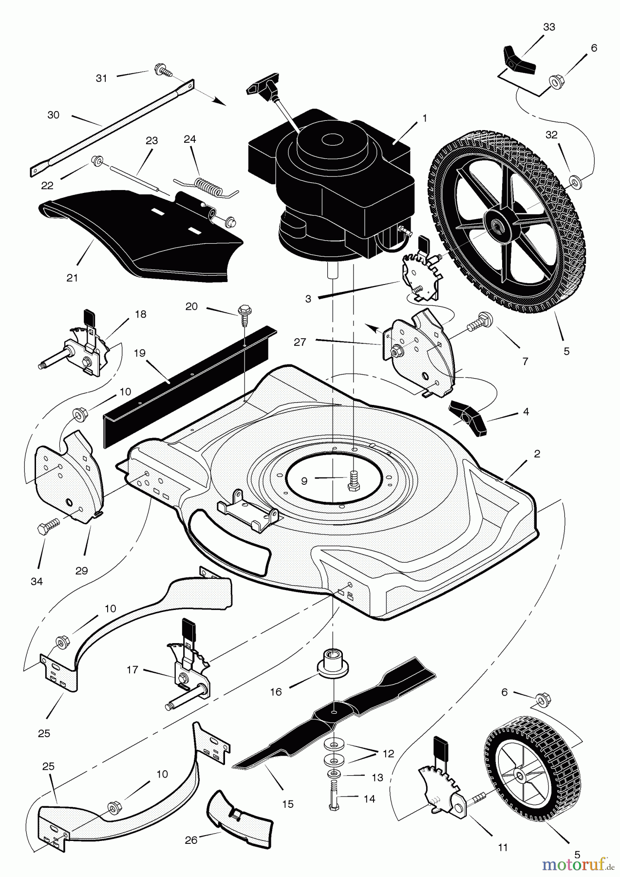 Murray Rasenmäher 225111x92A - B&S/Murray 22