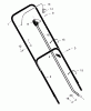 Murray 22545A - 22" Walk-Behind Mower (1997) Ersatzteile Handle Assembly