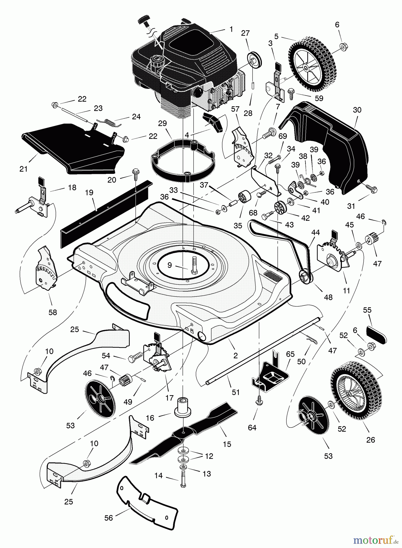 Murray Rasenmäher 226110x48A - B&S/Murray 22
