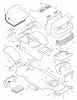 Murray 38702x8E - Scotts 38" Lawn Tractor (1996) (Home Depot) Ersatzteile Chassis & Hood