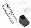 Murray 22815x31A - Scotts 22" Walk-Behind Mower (2001) (Home Depot) Ersatzteile Handle & Bag Assembly