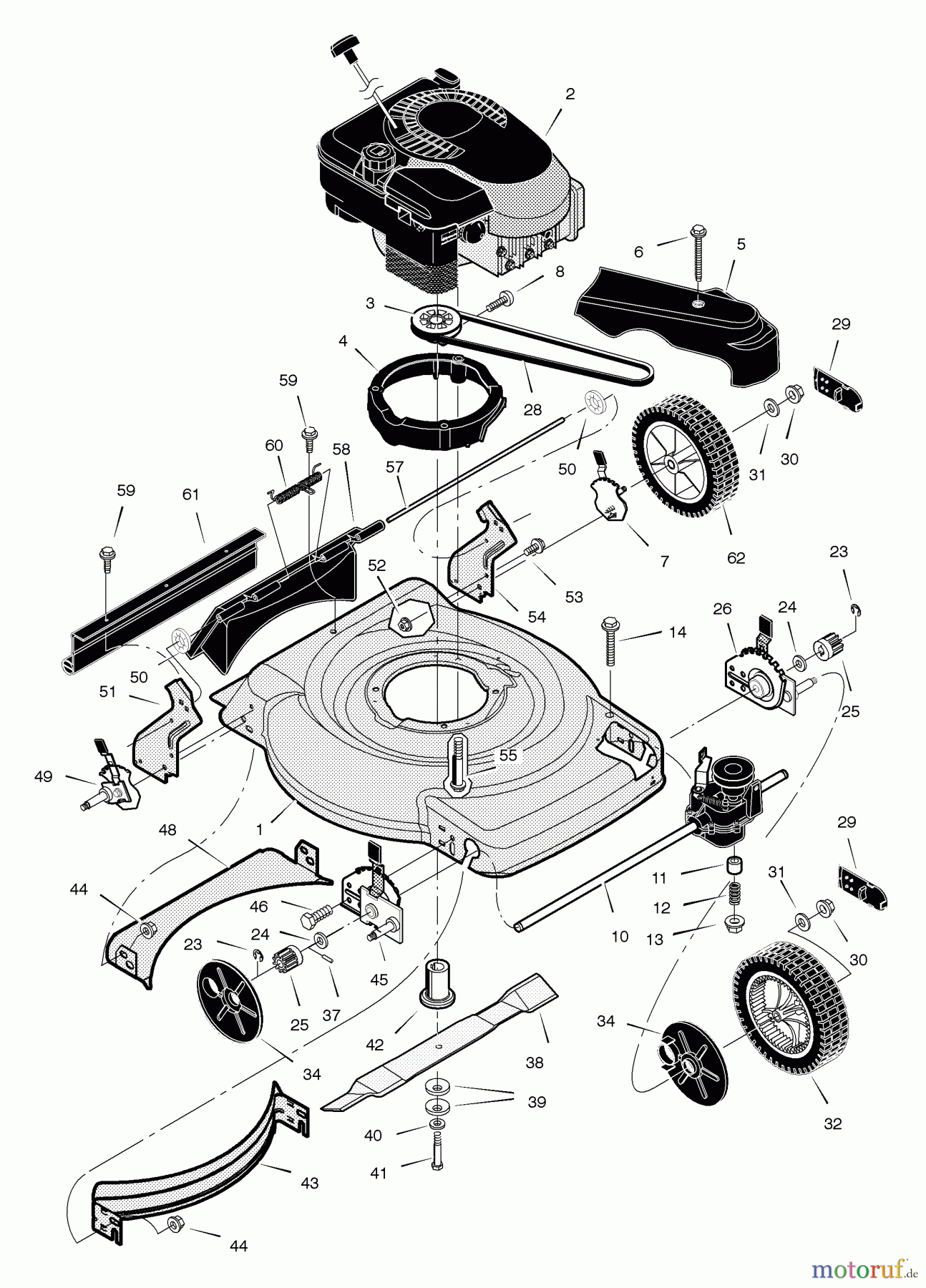 Murray Rasenmäher 228511x24A - B&S/Murray 22