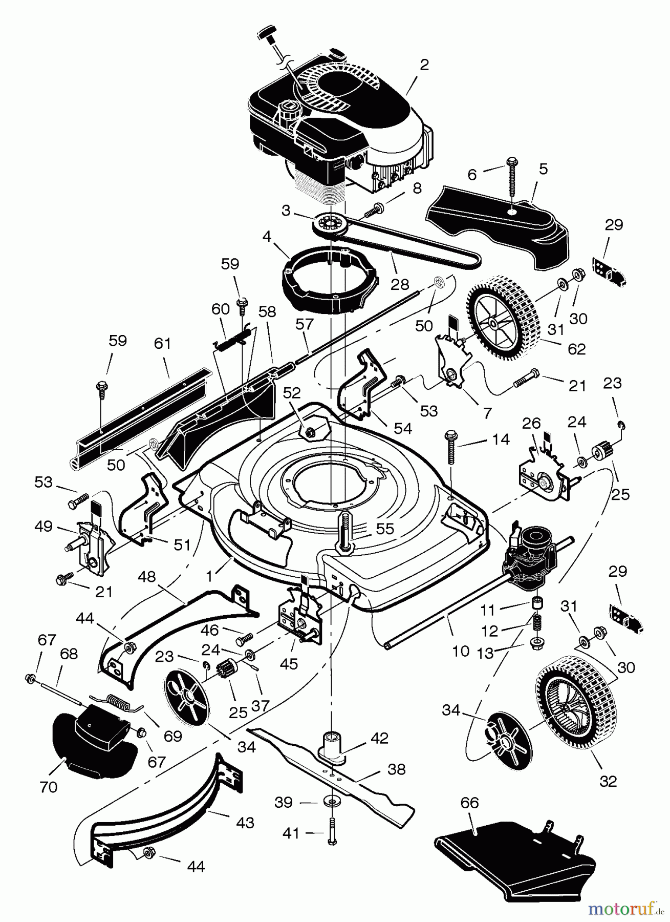 Murray Rasenmäher 228651x92A - B&S/Murray 22