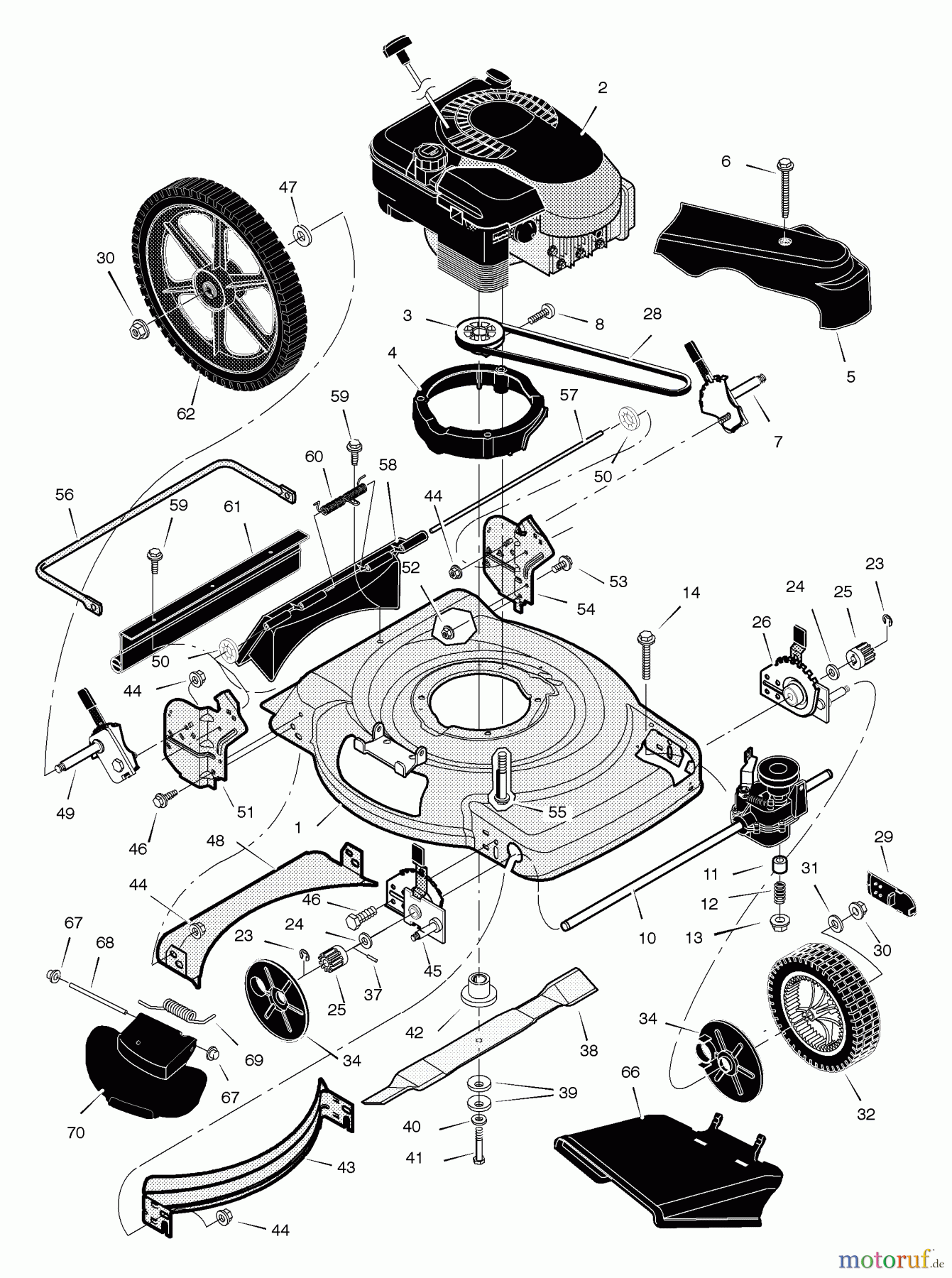 Murray Rasenmäher 229611x24A - B&S/Murray 22