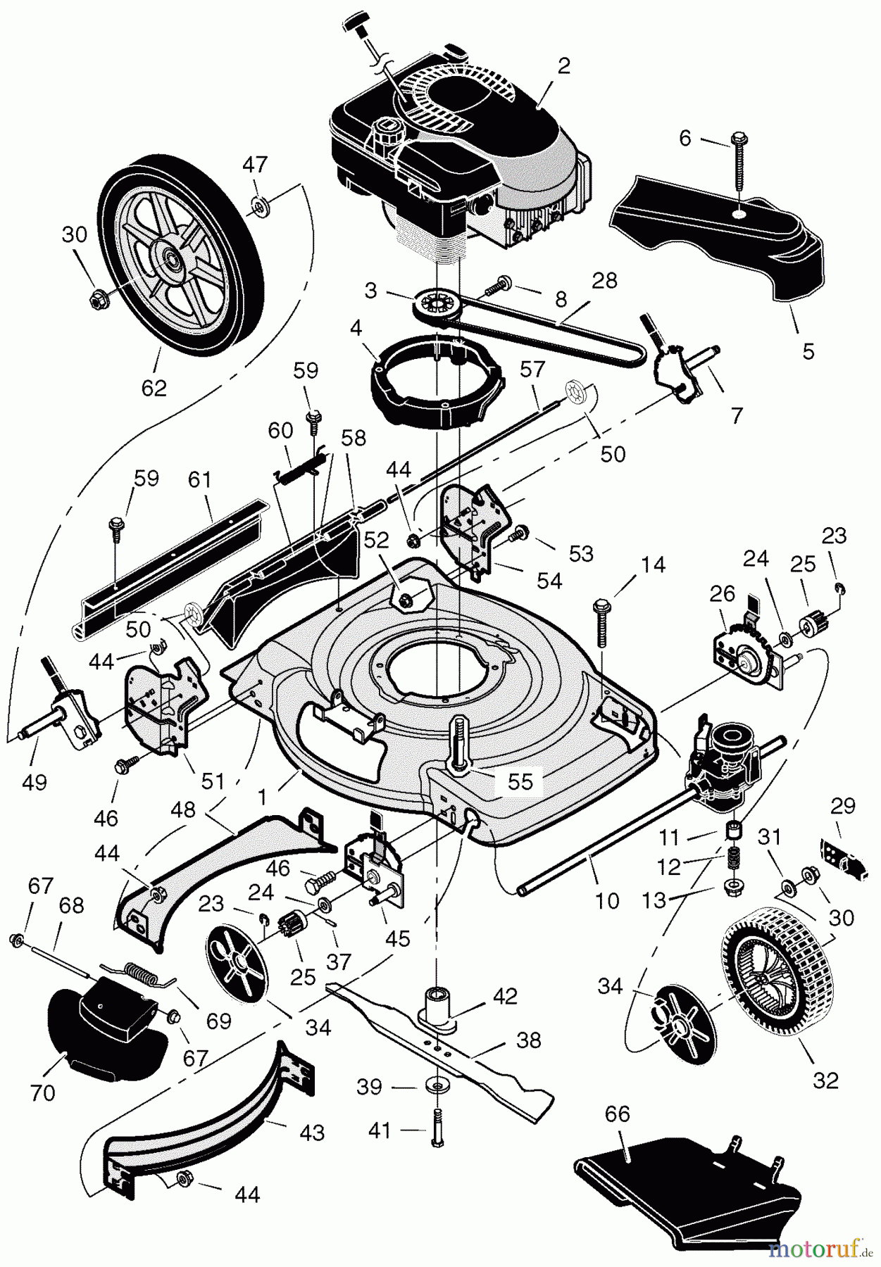 Murray Rasenmäher 229611x24B - B&S/Murray 22