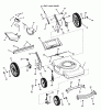 Murray BT22675HW (7800509) - Brute 22" Walk-Behind Mower (2009) Ersatzteile Deck Assembly - Push, Hi-Wheel
