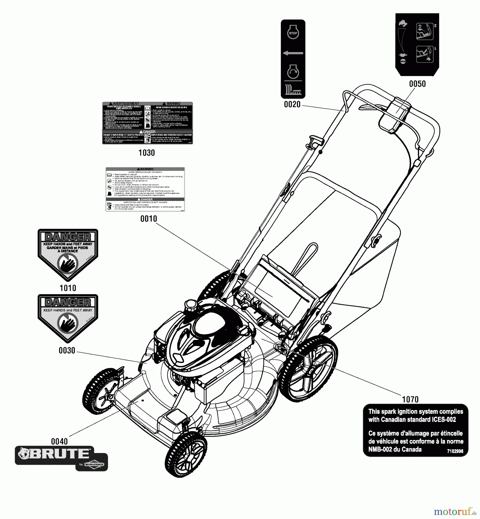 Murray Rasenmäher BTX22725HW (7800883) - Brute 22